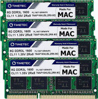 Timetec Hynix IC 32GB KIT(4x8GB) Compatible for Apple DDR3L 1600MHz PC3L-12800 for iMac (Mid 2011, Late 2012, Late 2013, Late 2014 Retina 5K, Mid 2015 Retina 5K) SODIMM Memory Upgrade |MAX RAM Upgrade