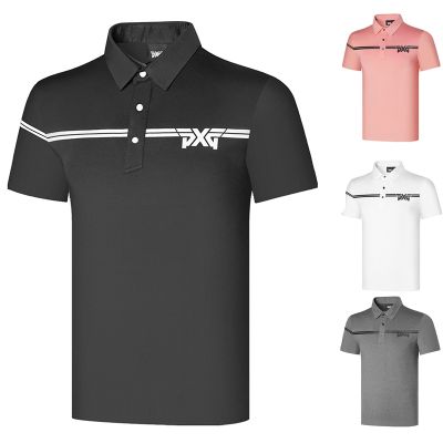 Summer golf clothes mens quick-drying breathable perspiration outdoor sports short-sleeved T-shirt casual top Polo shirt W.ANGLE Amazingcre J.LINDEBERG G4 Master Bunny Callaway1 Odyssey⊙◐