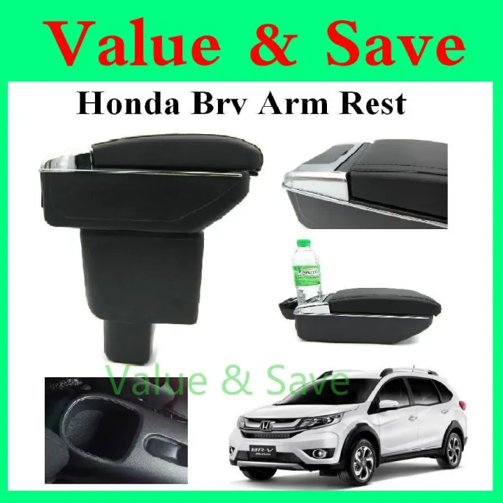 HONDA BRV BRV Armrest Arm Rest With Cup Holder Black Stitch Double