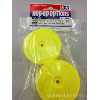 [ชุดแต่งรถบังคับ] TAMIYA 53985 OP.985 TRF501X Front Dish Wheel (Yellow/2pcs.) ชุดแต่งทามิย่าแท้ rc