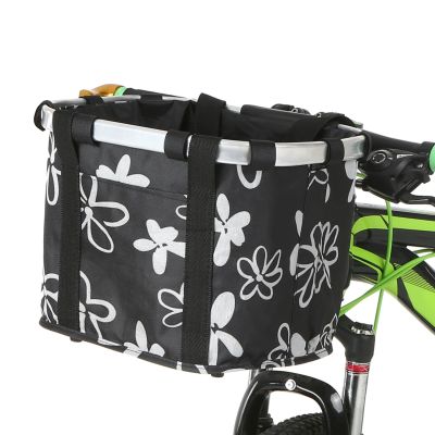 【hot】✇▽▧  Folding Basket Small Dog Carrier Detachable Handlebar Front Cycling Handbag