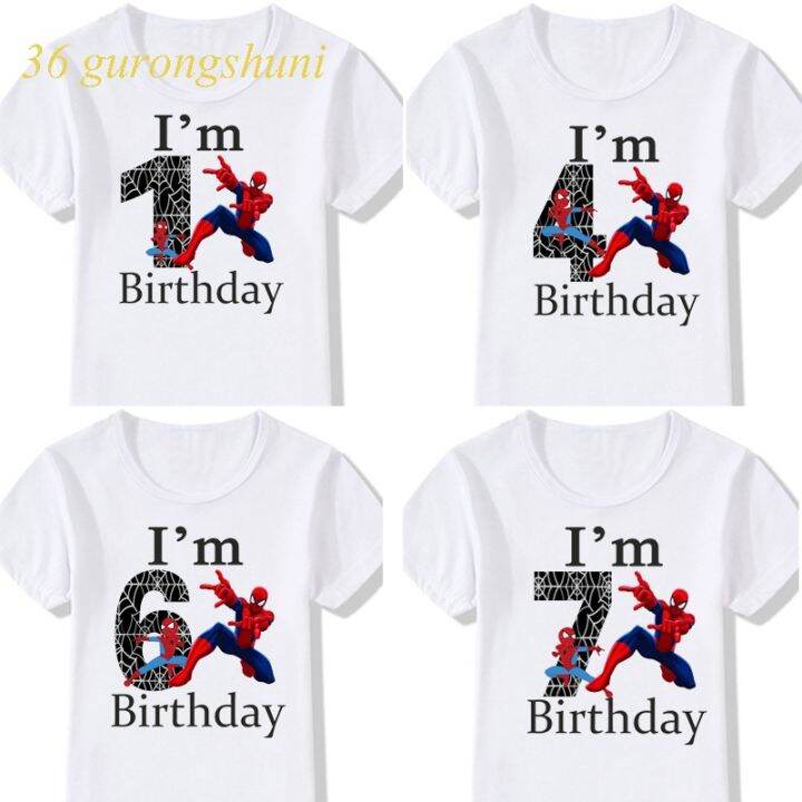 Spiderman Tshirt Girl Graphic Tee Spidey Kawaii T shirts Kids T Shirt