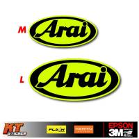 สติ๊กเกอร์ Arai สติ๊กเกอร์สะท้อนแสง มี 2 ขนาดให้เลือก