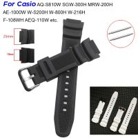 xinpan Waterproof Silicone Strap for Casio AQ-S810W AE-1000W SGW-400H F-108WH W-S200H AEQ-110W Band Sports Rugged Rubber Watchband Belt