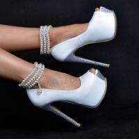 ▣۞☑ Wedding Shoes Platform Pearls Pearl Wedding Shoes Peep Toe - 2023 Women Wedding - Aliexpress