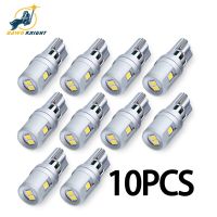 10Pces สูงสดใส T10 W5W หลอดไฟ LED 3020ชิป5SMD มหาดไทยแสงโดมแสงประตูแสง DRL ไฟอ่านหนังสืออุปกรณ์เสริม12โวลต์