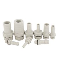 1PC 1/8 1/4 3/8 1/2 3/4 Male Thread To 6 8 10-25mm POM Pagoda Barbed Connector Soft Pipe Joint Plastic Tech Hose Fitting