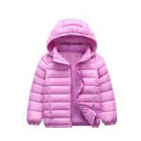 2-12 years autumn and winter new childrens down cotton pad light boy girl cotton jacket baby warm fashion letter jacket