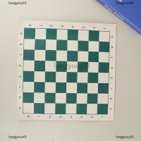 langyouzi9 1PC PVC Leather Chess BOARD 34.5cm แบบพกพา Soft rollable ทนทานหมากรุกบอร์ด