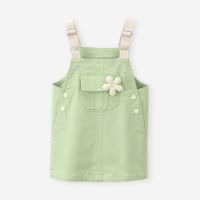 CUI YI SHOP Childrens Baby 2023 Korean Suspender Skirt and Top