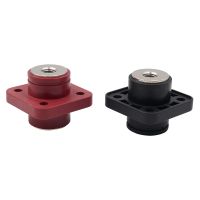 ◈ 2pcs 200A New Product Red and Black Through-Wall Terminal Energy Storage Terminal Copper Terminal Connector M8 Threaded Terminal