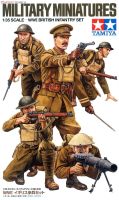 Tamiya 35339 1/35 Miniatures WWI ชุดสร้างหุ่นประกอบเซ็ตทหารราบอังกฤษสำหรับ S Hoy DIY