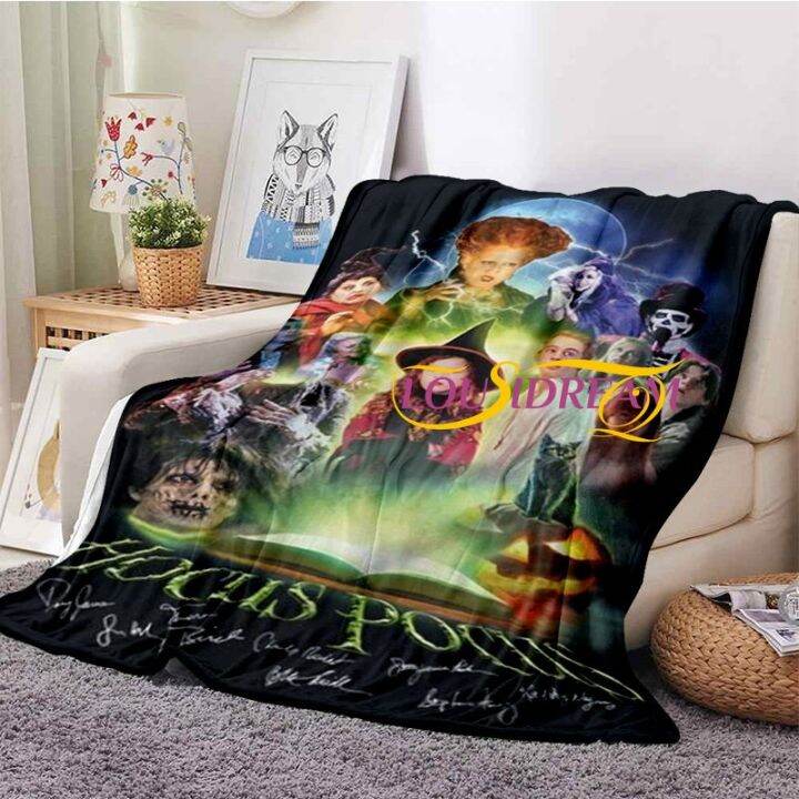 cw-hocus-pocus-throw-blanket-horror-blankets-for-beds-size-soft-bed-sheet-rome-cover-travle