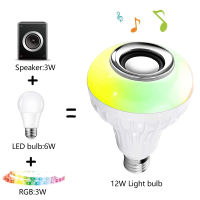 ร้อนหลอดไฟ LED สมาร์ทโคมไฟ RGB โคมไฟ220โวลต์ E27บลูทูธเพลงโคมไฟสมาร์ทบ้านหลอดไฟ LED บลูทูธ Spearker หลอดไฟ