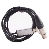 FTDI Computer USB To XLR Head Interface DMX512 DMX 512 RS485 Control Serial Port Adapter Converter Cable