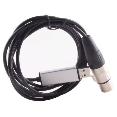 Computer USB To XLR Head Interface DMX512 DMX 512 RS485 Control Serial Port Adapter Converter Cable