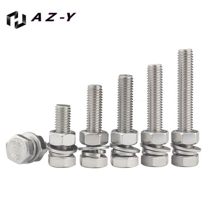 304-stainless-steel-outer-hexagon-screw-nut-set-large-full-screw-connector-combination-bolt-m3m4m5m6m8