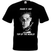 ใหม่ล่าสุด เสื้อยืดลําลอง แขนสั้น พิมพ์ลาย James Cagney Made It Ma Of The World สีดํา แฟชั่นยอดนิยม สําหรับผู้ชาย ไซซ์ Xs3Xl SBWQ