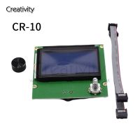 CR10 CR10 Ender 3/CR-10 Screen12864หน้าจอ LCD 3D ชิ้นส่วนเครื่องพิมพ์แสดงทางลาดแผงควบคุมสีฟ้าอัจฉริยะบอร์ดพร้อมสายเคเบิลชิ้นส่วนเครื่องพิมพ์3D 01