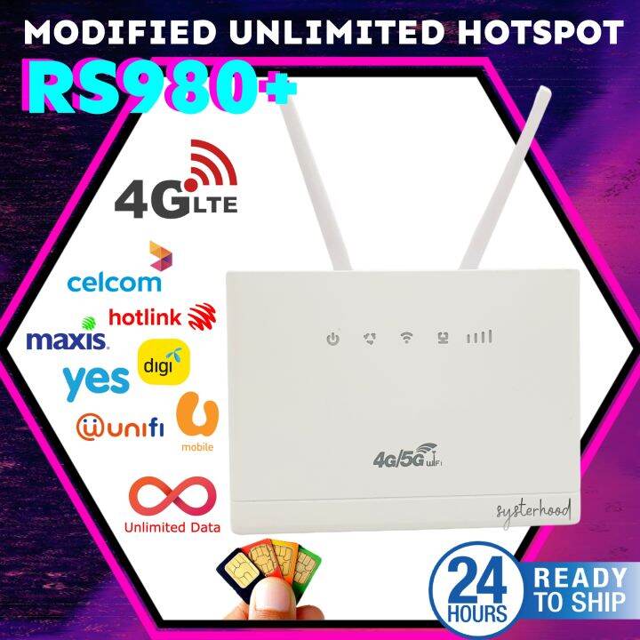 MOD Sim Card Modem RS980+ WiFi Unlimited Data Hotspot Router Unlocked 2