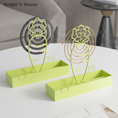Knights House ที่แขวนม้วนยุงหนาแบบเรียบง่ายที่วางธูปรูปแครอทกลวงสำหรับใช้ในบ้านห้องนอนลาน