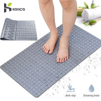 Konco เสื่อ PVC กันลื่นในห้องน้ำสำหรับห้องน้ำสีเทาสีขาวพรมห้องน้ำห้องอาบน้ำฝักบัวพรมห้องน้ำเป็นมิตรกับสิ่งแวดล้อมเครื่องดูดกันลื่นพรมอาบน้ำตกแต่ง