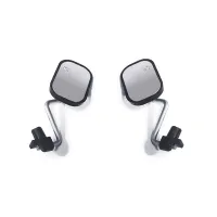 Rearview Mirror Rear View Lens Square Rearview Mirror for MN D90 MN98 MN99S 1/12 RC Car Upgrade Parts Accessories