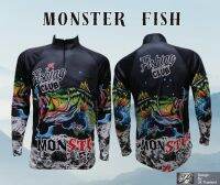 JK Thailand เสื้อตกปลา MONSTER FISH ป้องกันรังสี UV 80% แห้งเร็ว