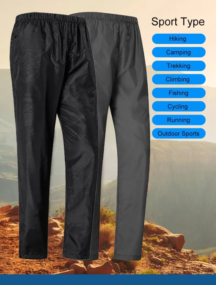 LNGXO Hiking Pants Women Men Outdoor Waterproof Pants Unisex Climbing  Camping Sports Quick Dry Mountain Rain Trousers Anti UV