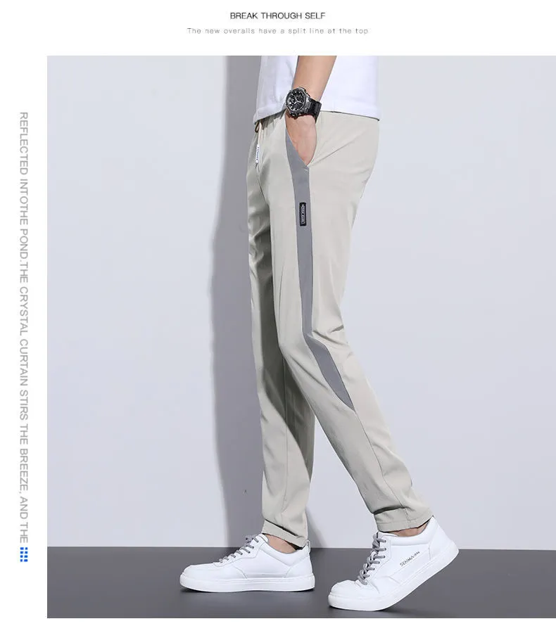 2022 New Spring summer Ankle-Length Pants Men Casual Slim Fit