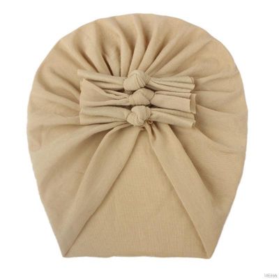 Soft Newborn Baby Solid Color Design Girls Boys Caps Baby Hat Infant Turban Elastic Cap