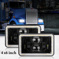 4X6 "LED ไฟหน้าไฟสูง/ต่ำ DRL Light สำหรับ Peterbilt Kenworth Freightliner