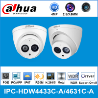 Dahua IPC-HDW4433C-A IPC-HDW4631C-A 4MP 6MP Network IP Camera 2.8mm Lens with Power POE CC Security Built-in MIC 30M IR H.265