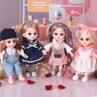 New 16 cm BJD Doll 13 movable joint doll make up fashion clothing Chinese style accessories toy girl gift birthday gift DIY