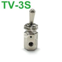 Tv-3s Tac2-3v-3p 31P 31V Fsqd ดำเนินการนิวเมติกส่วนประกอบ Air เครื่องมือชุบนิกเกิลทองแดง Mechanical สวิทช์คู่มือวาล์ว