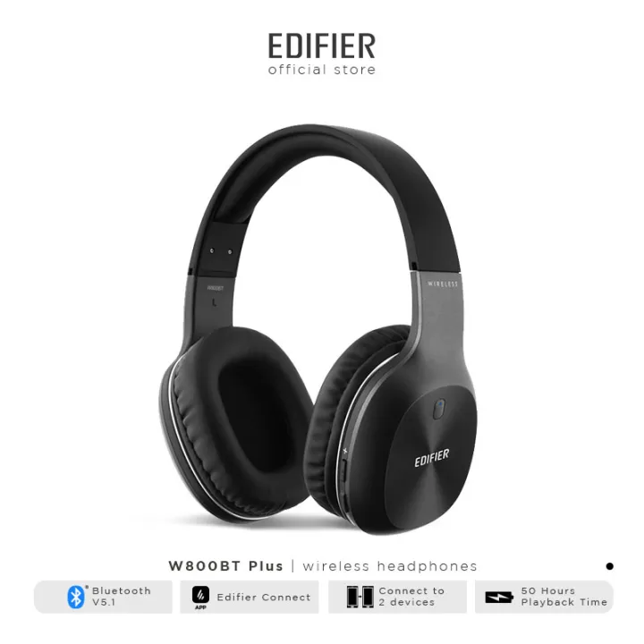 Edifier W800BT Plus Bluetooth V5.1 Wireless Stereo Headphone with Qualcomm aptx High-Definition Audio and Clear Call (Original 1 year Malaysia warranty)