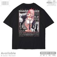 【HOT】เสื้อสีขาว เสื้อยืด พิมพ์ลายอนิเมะ Chainsaw MAN POWER DEVIL HUNTER สไตล์ญี่ปุ่น x A2533 Kisetsuเสื้อยืด100%cotton