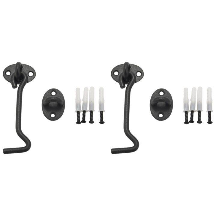 4 Pieces 4 Inch Barn Door Lock Barn Door Lock Heavy Solid Door Lock