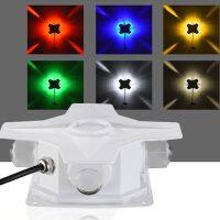 LED Cross Star Lighting Outdoor Wall Light Lamps Colorful RGB Point Light Source Waterproof 220V 12W