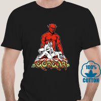 0793X 666 Demon Satan Villain Table Game Tshirts Pinball Classics Gorgar Video Game Tshirts Cotton Tees Ostern Day Men