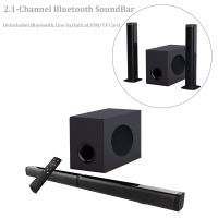 Sounderlink 2.1CH Bluetooth TV speaker soundbar with subwoofer optical USB TF vitual 3D surround home theater system