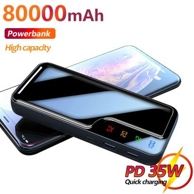 80000mAh Portable Power Bank Phone Charger with 2 USB Ports PoverBank External Battery Fast Charging For Xiaomi IPhone SAMSUNG ( HOT SELL) tzbkx996