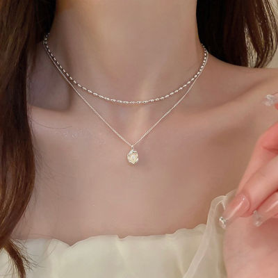 Gift Valentines Day Boho Jewelry Choker Penadnt Heart Beaded Pearl