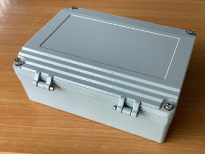 กล่องอลูมิเนียมกันน้ำ IP66 สีเทา 250 X 190 X 90 มม.