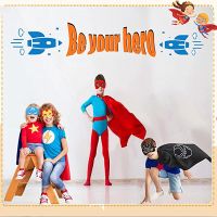 Superhero Capes Set Kids Costumes Halloween Christmas Cosplay Dress Up Gift For Boys Girls