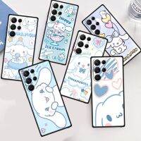 Sanrio Cinnamoroll ศิลปะน่ารักสำหรับ Samsung Galaxy S23,S21 S22 S20 FE S10 S10E S9บวก Pro Lite มาก5กรัมที่ครอบสีดำเคสโทรศัพท์