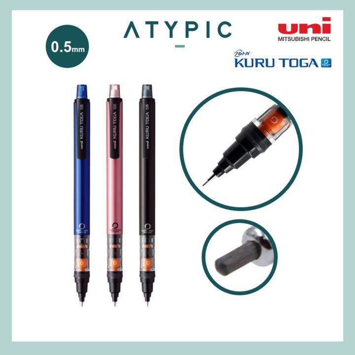 Uni Mitsubishi Pencil Kuru Toga Pipe Slide Mechanical Pencil 0.5mm ...