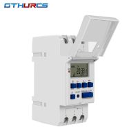 Thc15a Din Rail รีเลย์เวลาอิเล็กทรอนิกส์4ขาตัวจับเวลาสวิทช์ดิจิทัลแรงดันไฟฟ้าขาออก220V 110V 24V 12V