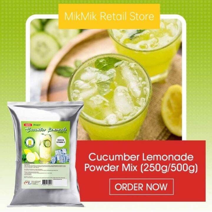 Cucumber lemonade powder juice drink (250g500g) Lazada PH