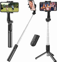 Erligpowht Selfie Stick, Extendable Selfie Stick Tripod with Detachable Wireless Remote and Tripod Stand Selfie Stick Compatible with All Cell Phone, Compact Size &amp; Lightweight